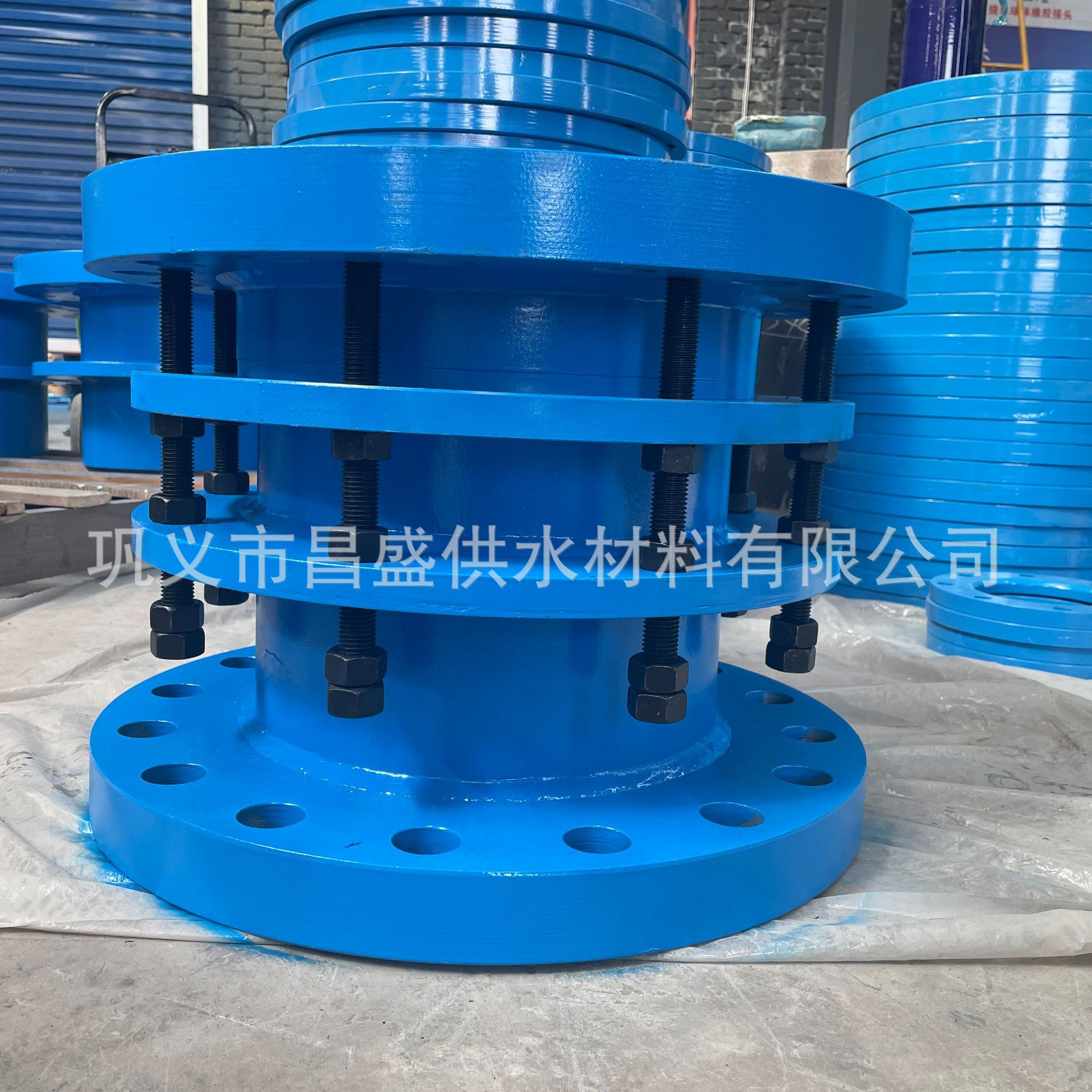 Q235双法兰松套伸缩接头 双法兰管路补偿接头 限位伸缩接头标准