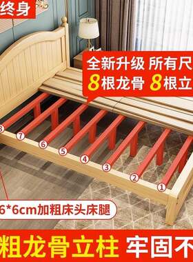 实木床1.5FDSF452米现代简欧式人床主卧大床.8m经双济1型家用约1