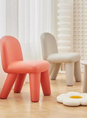 幼儿园用儿童塑料椅简可椅爱小孩餐家小户型靠背椅子网约MY-31墩
