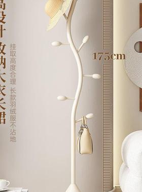 衣帽架奶油风家用室挂衣PTY架门立衣服架鱼骨挂衣架子落地挂厅包
