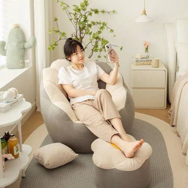 懒人沙发卧室客厅小户型出租屋单人小凳子躺椅榻榻米网红椅子直销