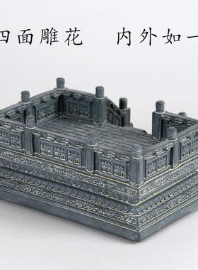 意中式古典建面筑景模创型F75T7TTS台基微景观造装饰品摆件桌收纳