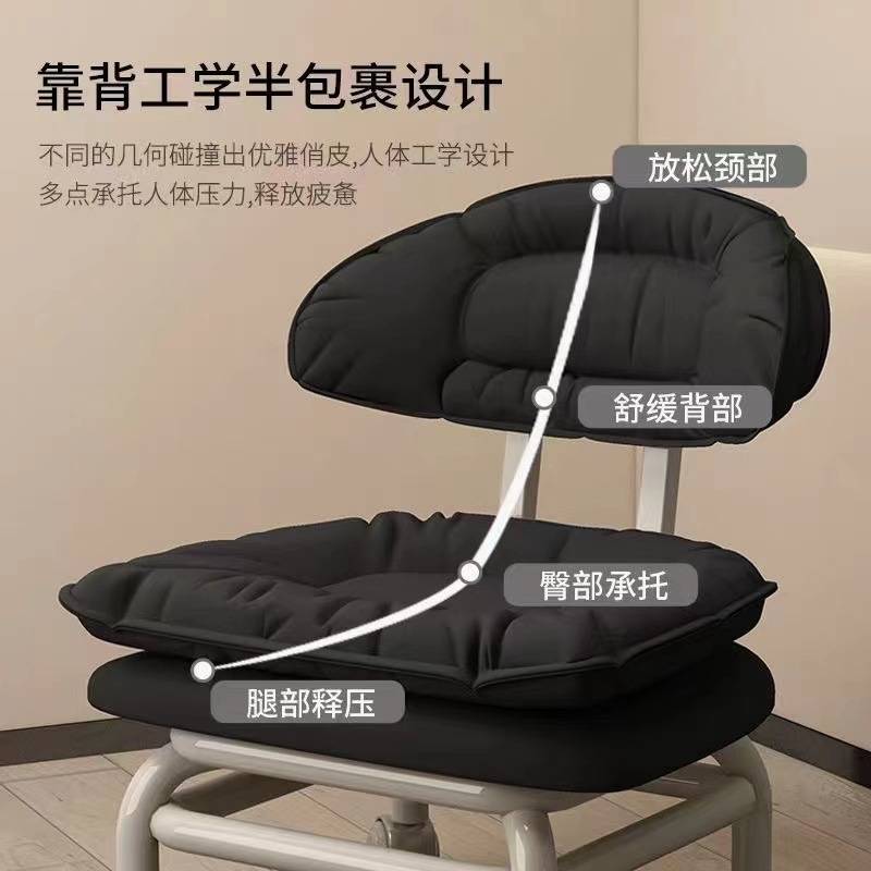 万向轮小凳子家用滑轮矮凳带娃工具美缝靠背椅舒适脚踏