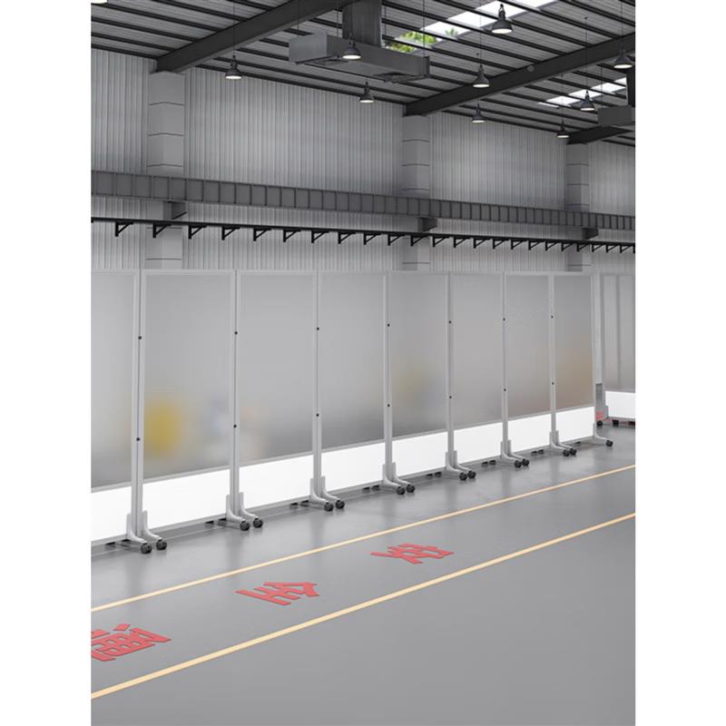 GQpf-2上海透办公室断明亚有克力移动屏风可折叠隔板隔工厂车间机
