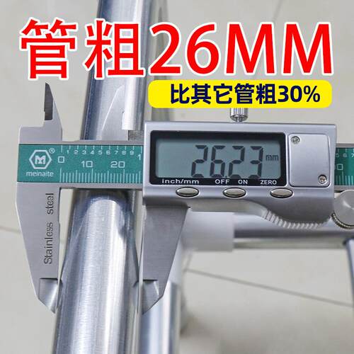 9U简易衣钢柜家用卧室衣柜架26MM加粗加厚出租房布结全26HJ实耐用经济