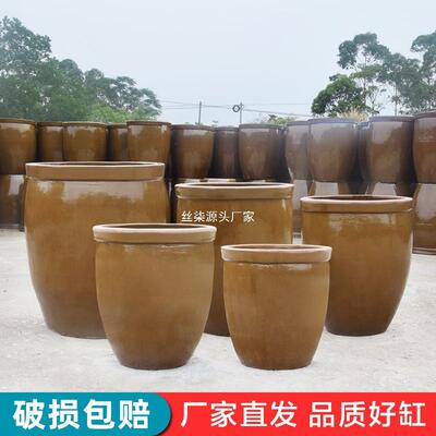 缸老式陶瓷家RMA用储水缸腌用大特大号农村菜水缸粗土缸米缸积酸
