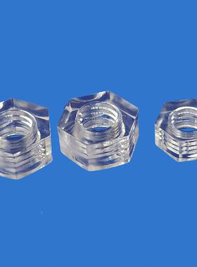 P4239塑料螺母六角C螺母本色透明螺丝帽螺帽M31MM5M6M0