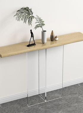 轻奢亚艺克力sh31545关桌子靠墙台新中式实木术玄关简约玄玄关柜