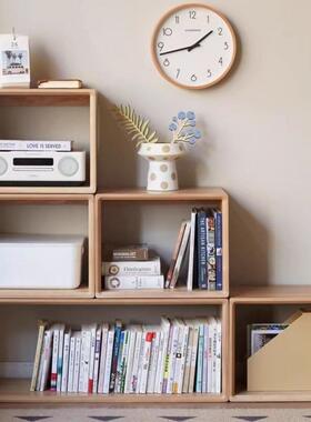 实木自由组合格子书柜柜落地书架书房KXZ置物架纳收展示隔柜客厅断柜