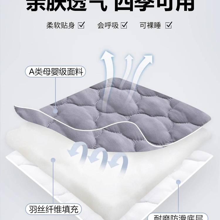 六面全包床笠席梦思床垫保护罩防滑防水床罩床套翻新罩拉链款