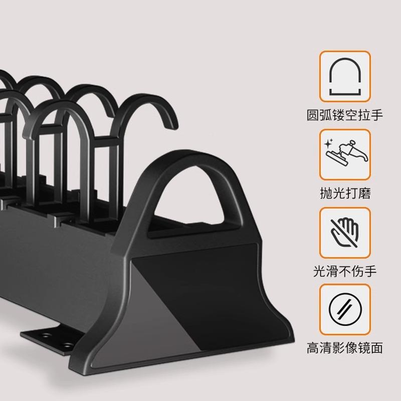 多内功能抽拉衣架隐形音-2收纳伸缩式裤抽免打衣柜静置顶装孔挂衣