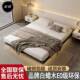 头齐边轻悬浮无床榻榻米奢极简悬空大MLZ双人床主卧床全实心实木