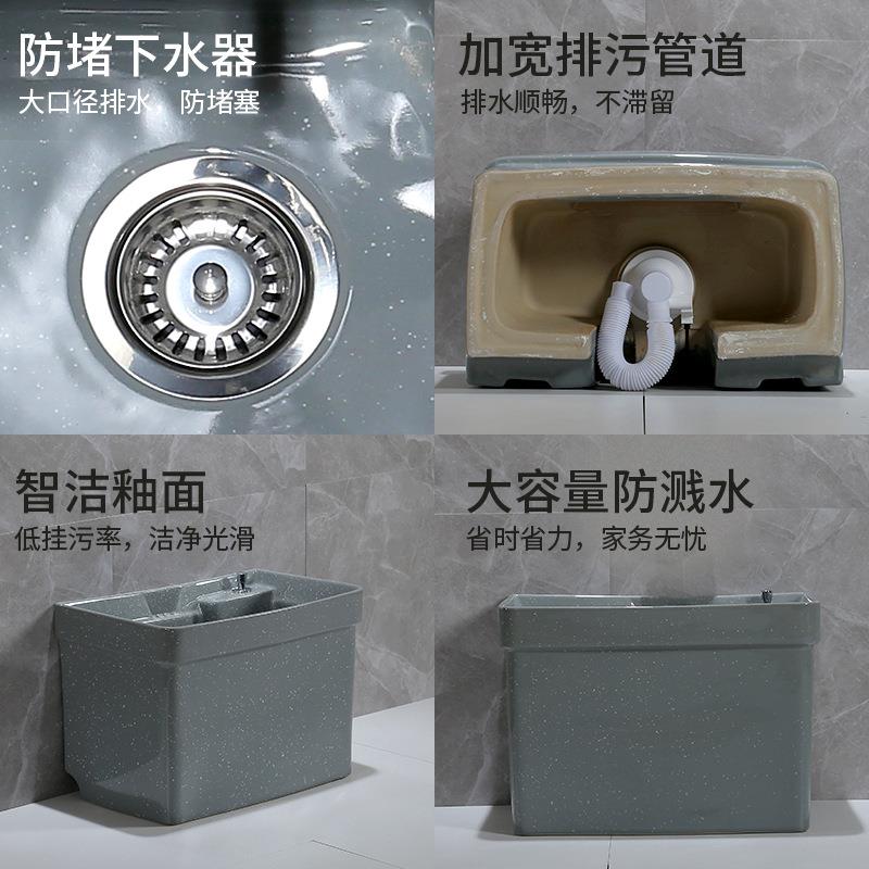 式拖把池家用阳台876卫生外间彩色墩洗地盆布倒水落地陶瓷户花园