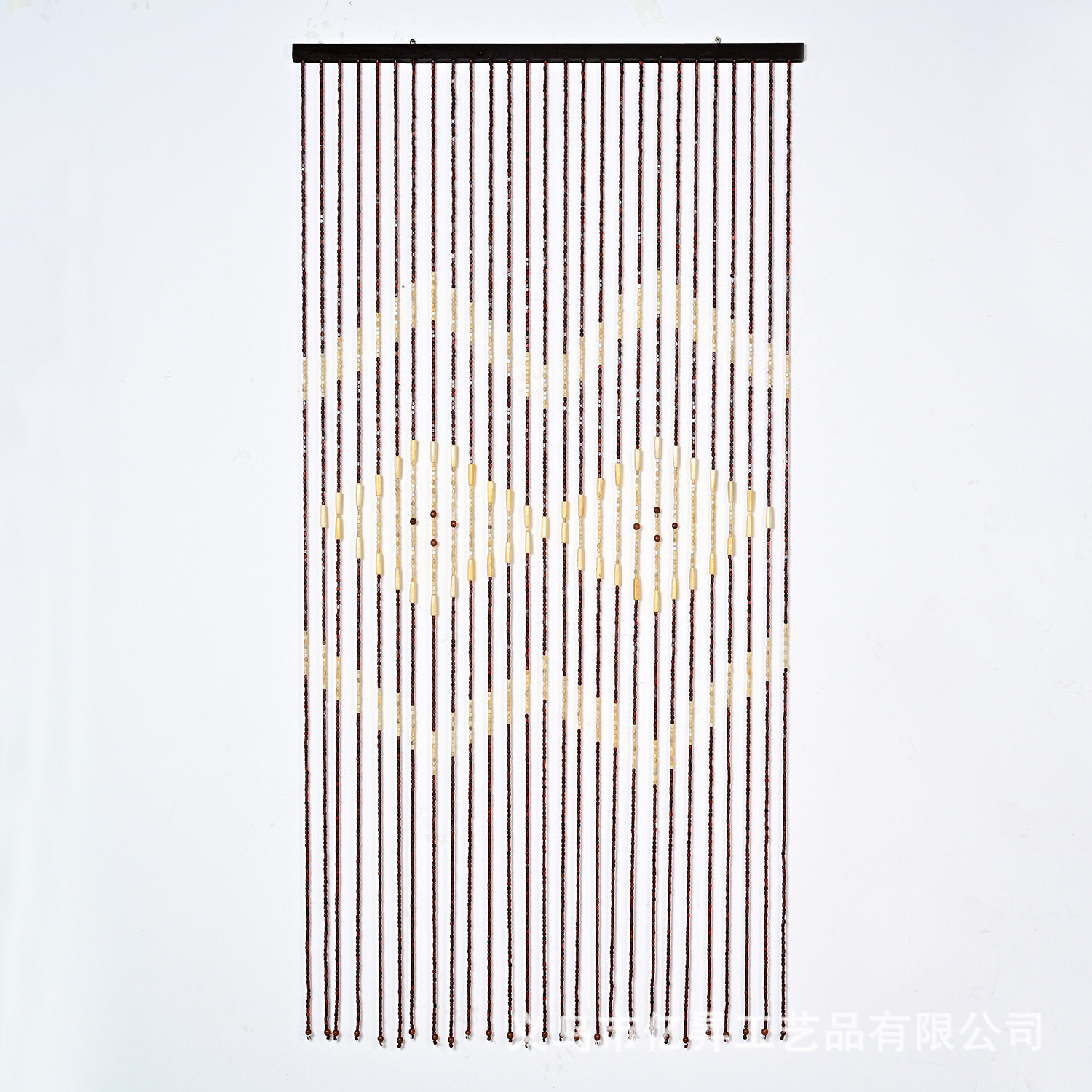 方块珠帘门帘风水玄关隔断卧室卫生间厕所过道装饰家用木帘挂帘子