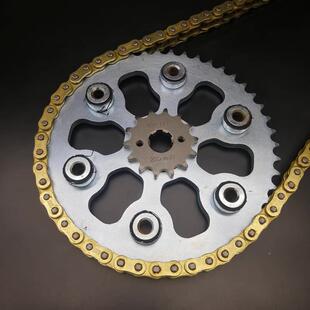 恒舰魔术师428套链-河海陵魔术师大小齿F轮牙盘SR黄条套链三件链