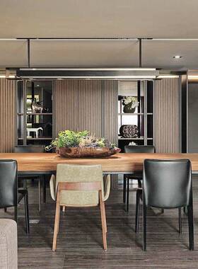 桌复古工办业风美式铁87877实木公桌会议长桌长方形现代简约艺餐