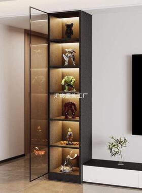 玻柜UXA璃酒柜靠墙现代简客厅小酒约家用小柜型轻奢餐厅子