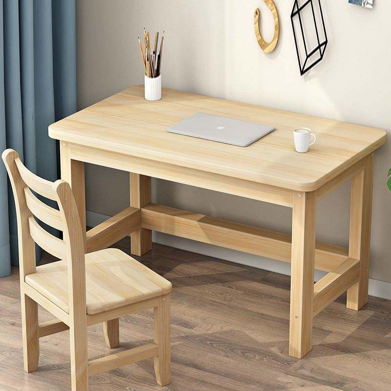 实木书桌椅子学生家用学习桌椅成人写字桌简约电脑桌椅子组合套装