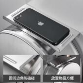 不钢锈卷纸盒生间置物厕纸盒纸巾架浴664室圆形大大盘卫擦手纸盒