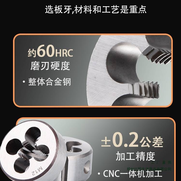 手动板牙套丝机扳手M14m15M16M17X2*1.75x1.5x1.25x1x0.750.5