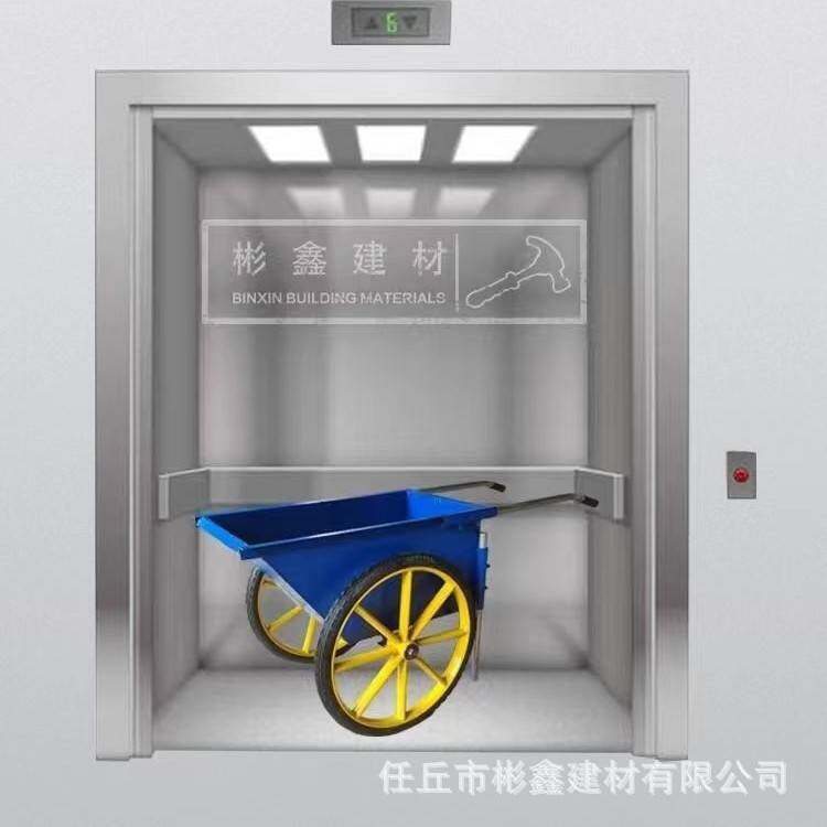翻斗车劳动两轮手推搬运车工地小推车建筑家用垃圾拉货灰斗车轮胎
