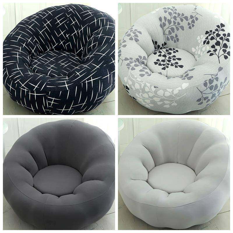 2025大圆形南瓜沙发套罩垫巾懒人山姆月亮休闲躺椅盖布单人笠