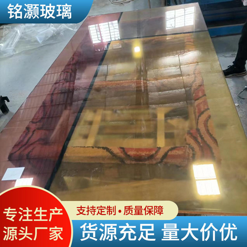 厂家工程室外家具彩色夹胶钢化玻璃5+56+68+8彩色夹胶钢化玻璃