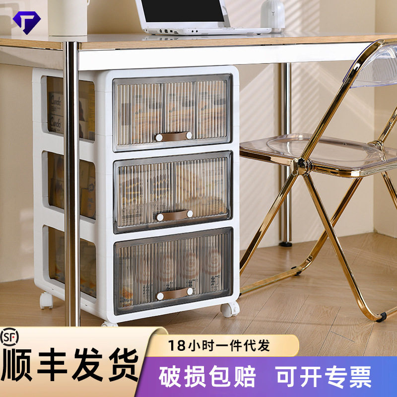 小推车家用置物架工厂多层可移桌下抽屉收纳柜储物滑轮落地收纳盒