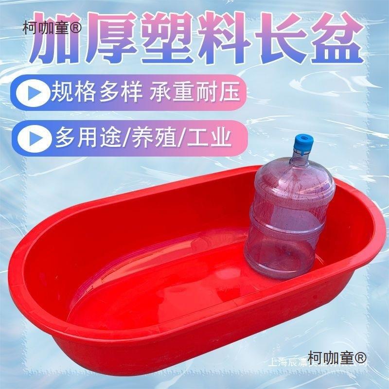 加厚塑料水产养殖盆大号沐浴盆海鲜盆塑料盆长方形大人洗澡麦太保