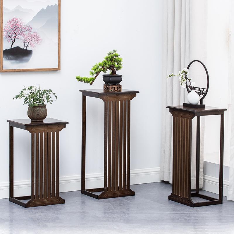 厂家新实中式24376客花架萝子厅室内落地木简约花几绿花盆架置物