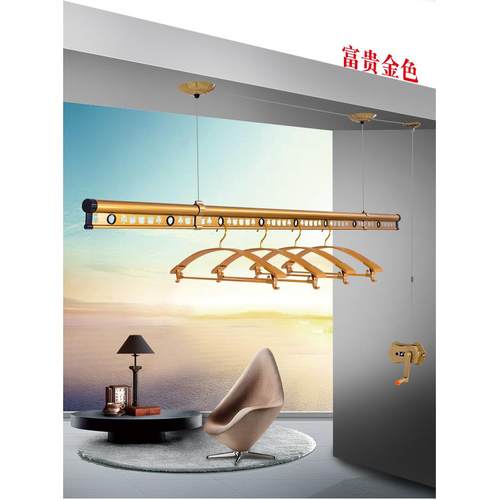 kt升降室内阳台手摇单杆式双杆式晒衣架凉衣架