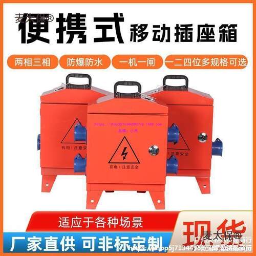 麦太保临时移动小电箱工地三级配电箱装修手提带漏保工业防麦太保