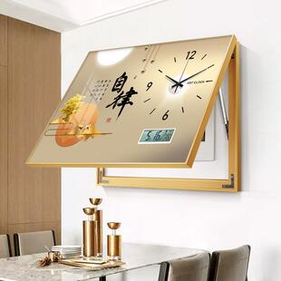 免打孔餐厅配电闸空开盒遮挡挂画高档电表箱装饰字画带钟表万年历