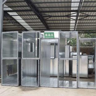 惠州平潭大岭地下室通风管道角铁法兰共板风管方形通风管道