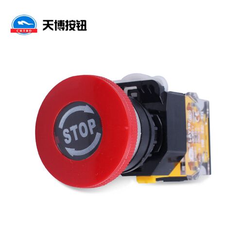 天博电源急停按钮开关 LAY39C-11ZS自锁紧急 蘑菇头开关按钮22mm