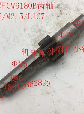 沈阳CW6180B齿轴Z12/M2.5/L167