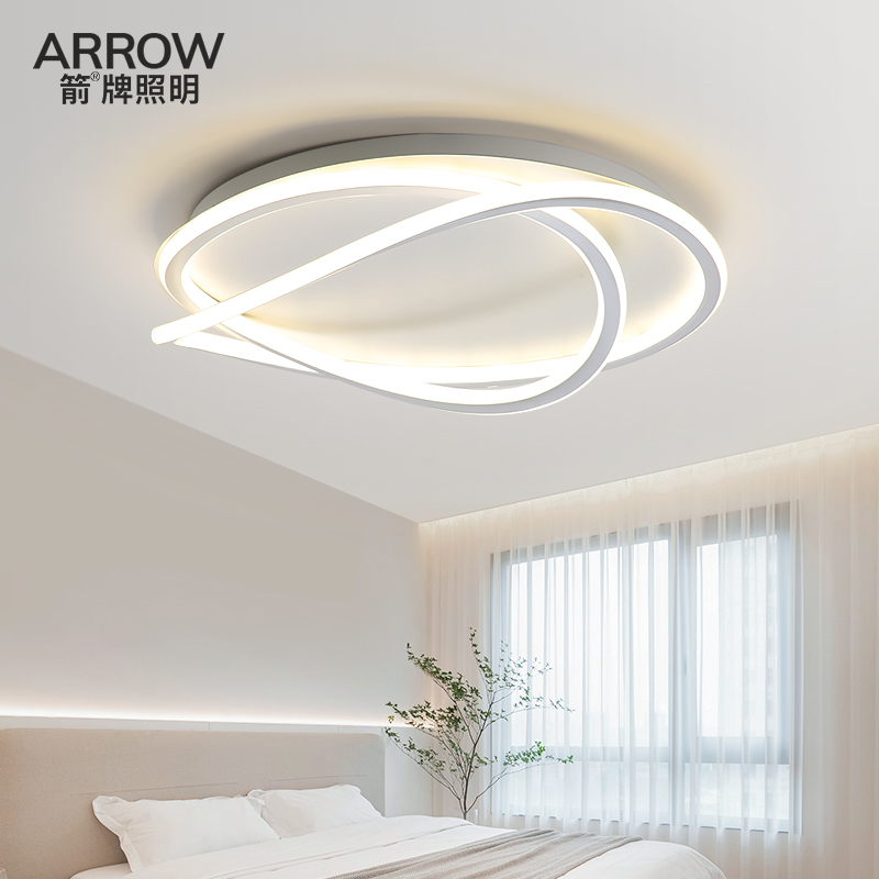 箭牌极简卧室灯LEmD吸顶灯现代简约家用主卧灯房间灯广东中山灯具