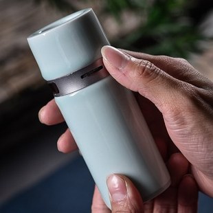 陶瓷电子熏香炉定时调温手持充电式电香炉闻香车载香器随身携带炉