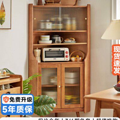 实木餐边柜转角落地储物柜厨房置物柜拐角收纳柜北欧靠墙客厅柜子