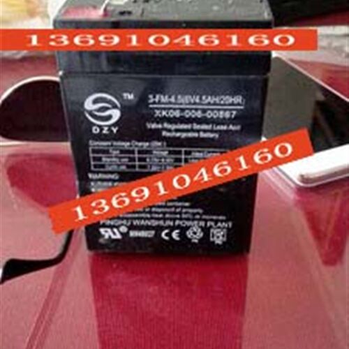 DZY电池 3-FM-4.5 6V4.5AH/20HR XK06-006-00867 童车 玩具车电瓶