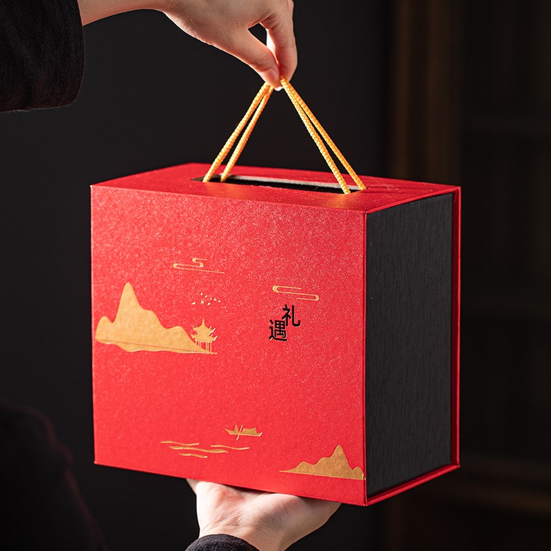 精致礼物盒子中式风包装盒礼品盒空盒子生日伴手礼盒大中小号锦盒