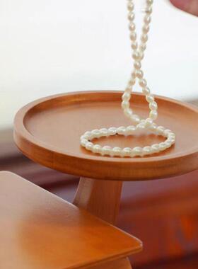 胖墩墩首盒饰木质收纳盒高实档精致饰品黄新金ZWW新婚乔迁居礼物