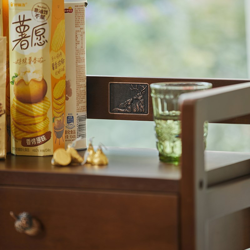 可移动多层置物架零食饮料分层抽屉收H纳车家用小推车夹缝落地架