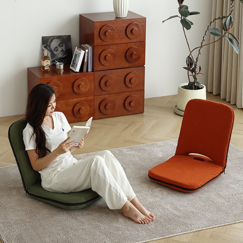 懒人沙发榻榻米可折m叠飘窗椅床上靠背椅子出租房宿舍小沙发阅读