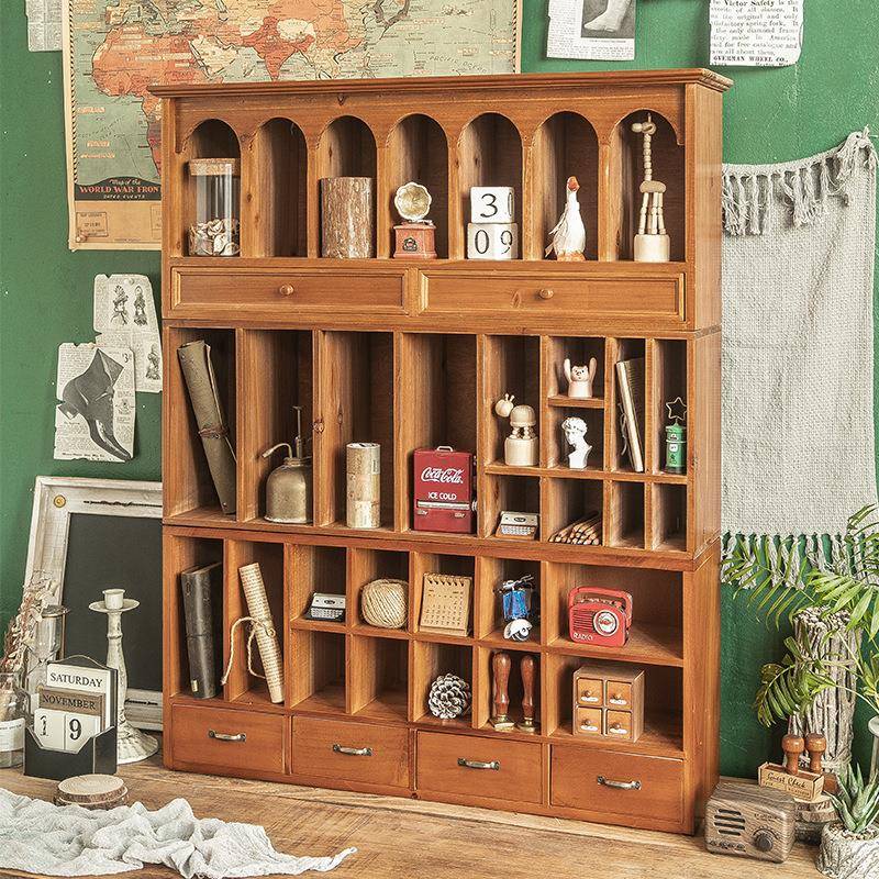 学生宿舍桌面收纳理盒木质具手账置MS-9103桌物架文书多功能抽屉