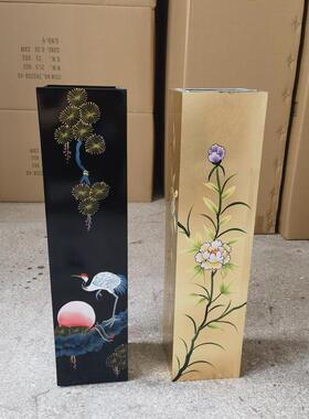 至高美亮金光烤漆雨架属内胆箔黑色金书画架古典LJC明清家伞具置