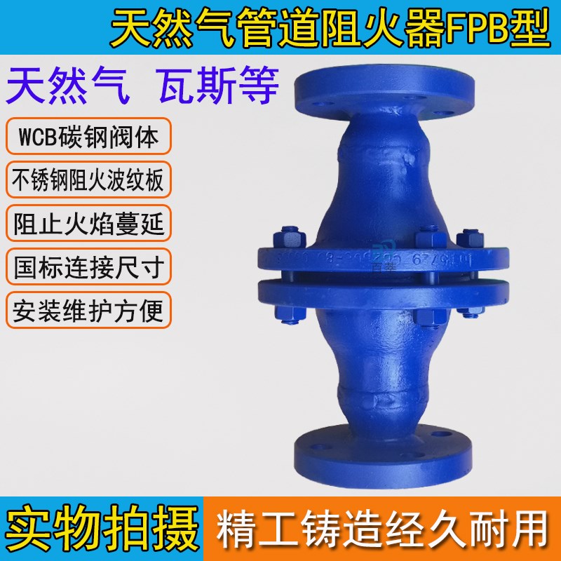 FPB型 铸钢天然气管道专用阻火器 DN1520 25 32 40 50 -DN400