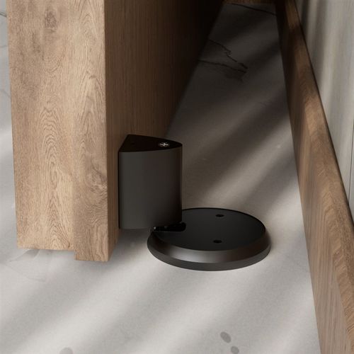 防风地吸室内卧室门吸锌合金黑色室内卧室门吸地吸门碰