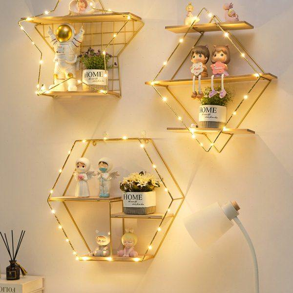 创意家居墙上装饰置物架餐厅墙面挂饰品客厅墙壁挂架卧室床头挂件