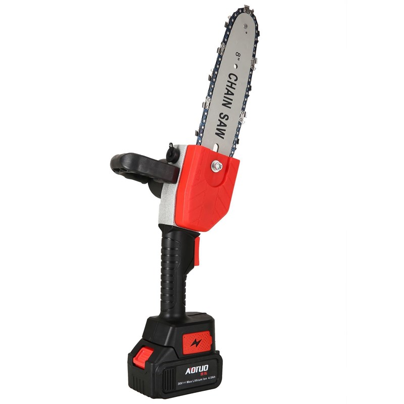 速发新款8c寸单手锯 迷你电链锯 充电式电锯伐木 小型手持锂电锯